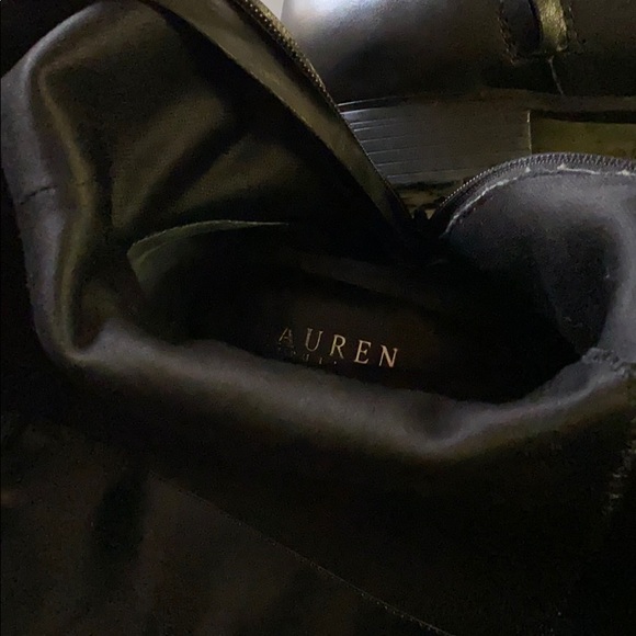 Ralph Lauren Tall Black Boots 10 - Picture 7 of 8